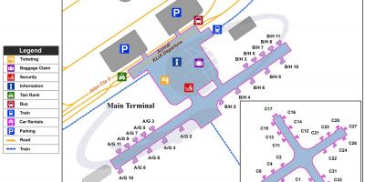 Kuala lumpur international Flughafen-terminal-Karte