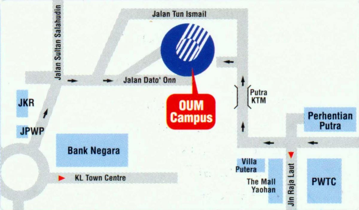 Karte von bank negara malaysia Lage