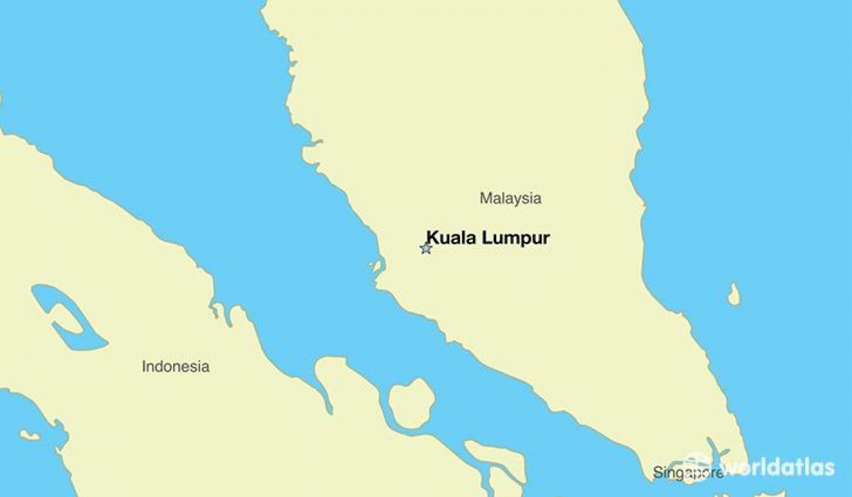 Karte der Hauptstadt von malaysia