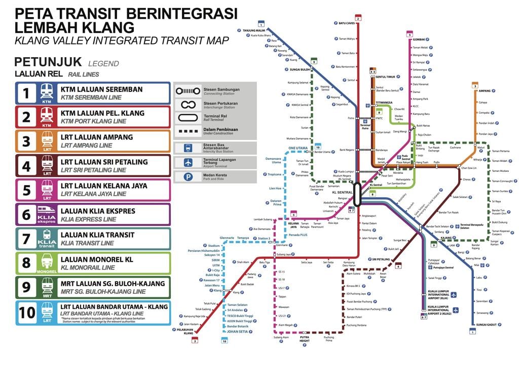 öv-Karte kuala lumpur