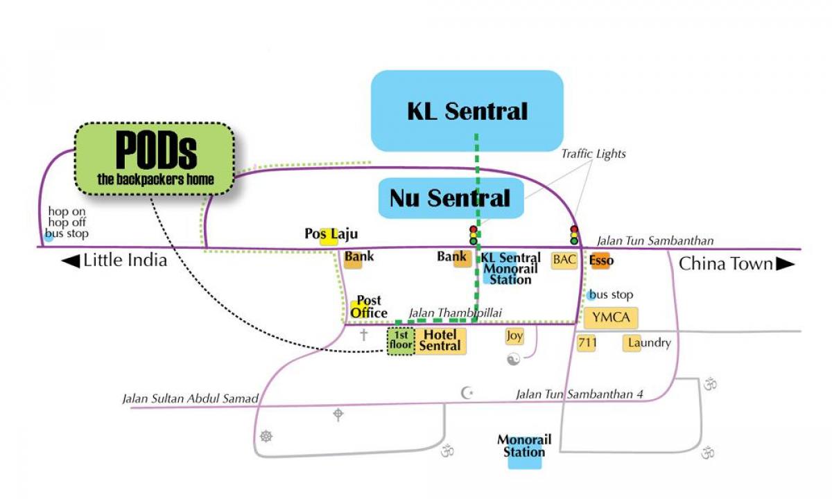von kuala lumpur bus station map