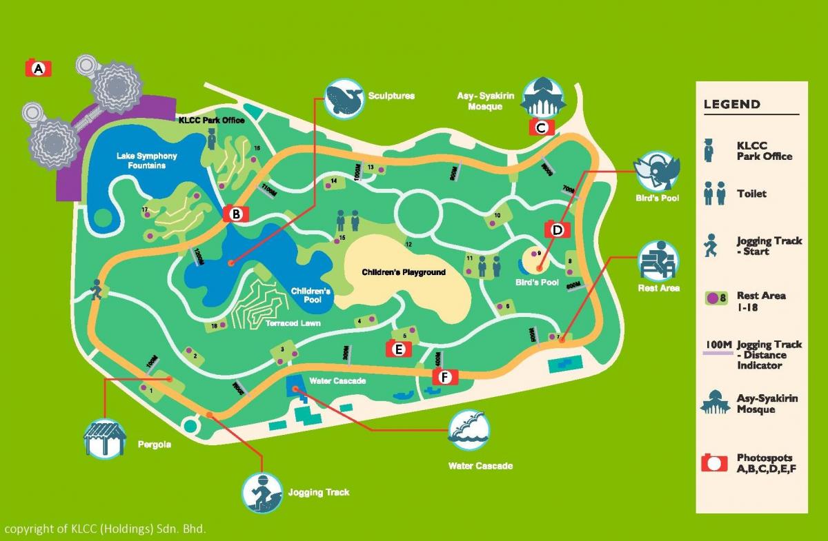Karte von klcc park