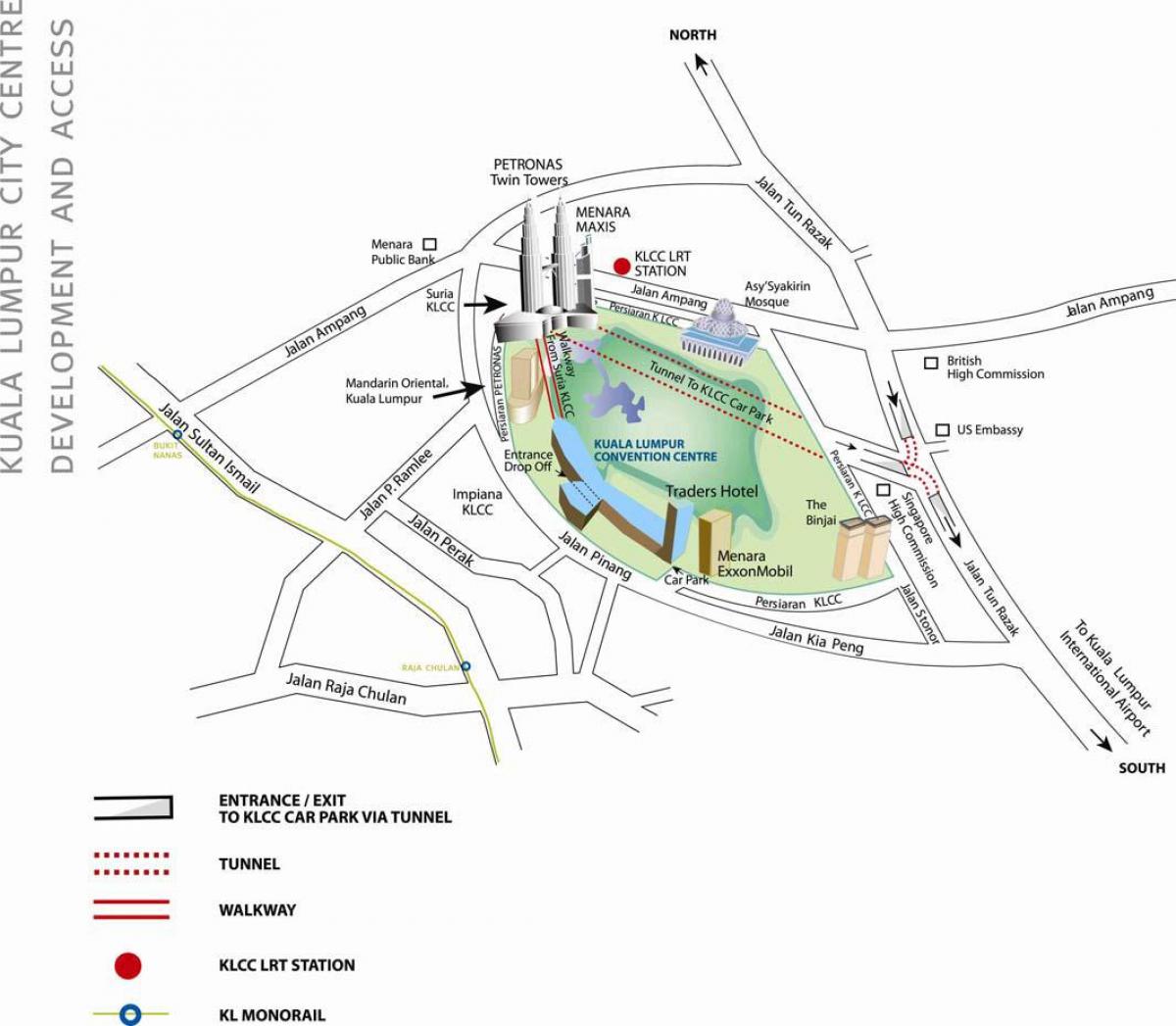 Karte von kuala lumpur convention centre