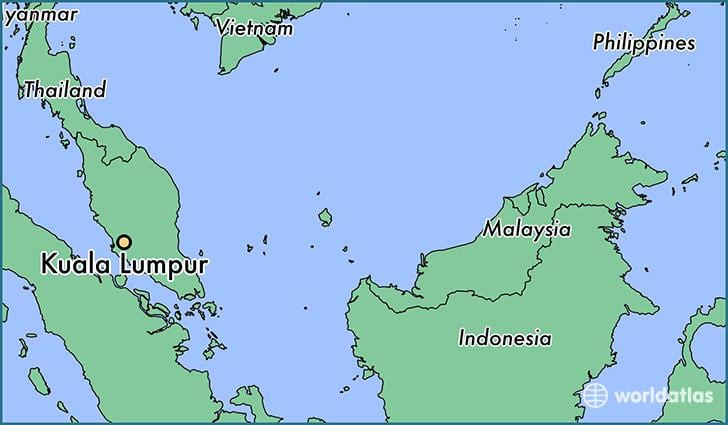 Karte von kuala lumpur Lage