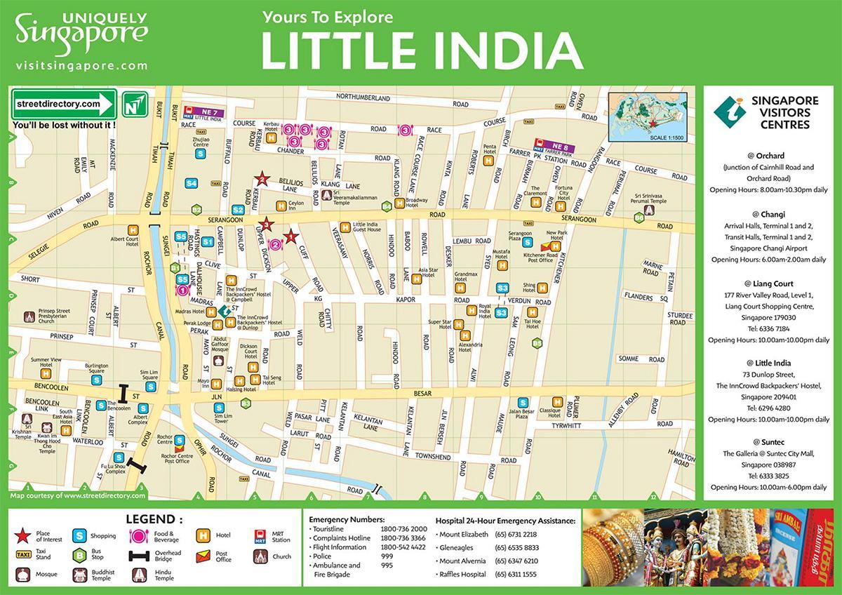 Karte von little india-kuala lumpur
