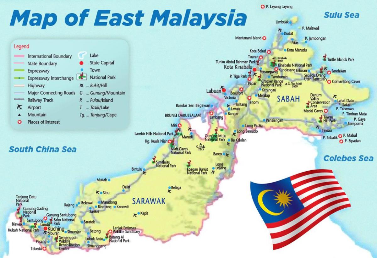 Flughäfen in malaysia Karte anzeigen