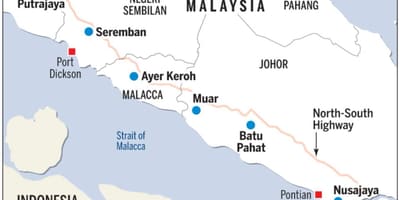 Großraum kuala lumpur Karte