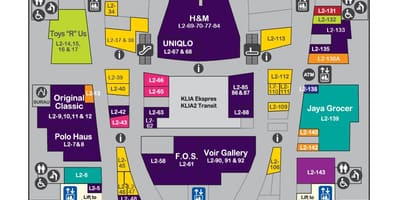 Klia-Parkplatz block a Karte
