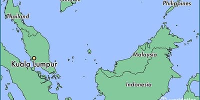 Karte von kuala lumpur Lage